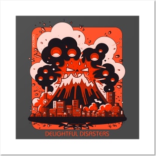Delightful Disaster - Volcano BRW Posters and Art